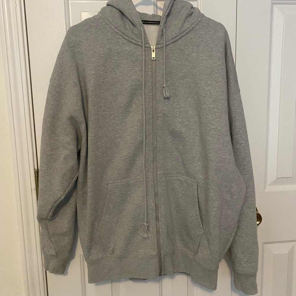 Brandy Melville Light Gray Hoodie